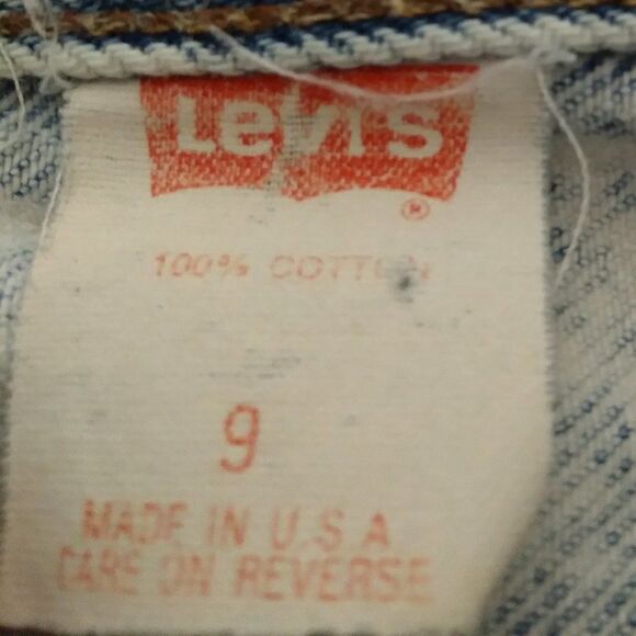 Vintage 90s Levi's 501 Button Fly Acid Wash Denim Jeans 9 - Picture 6 of 7